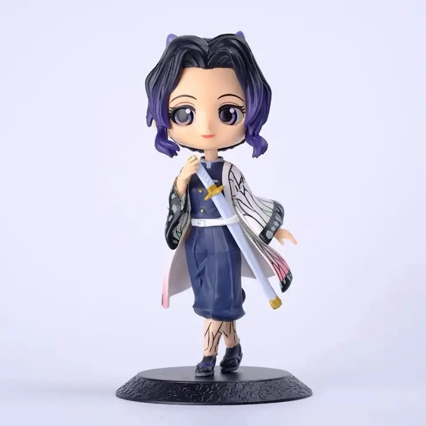Anime Demon Slayer Shinobu Kocho Action Figure | Collectible Figurine | 15cm Q-Style Model Toy