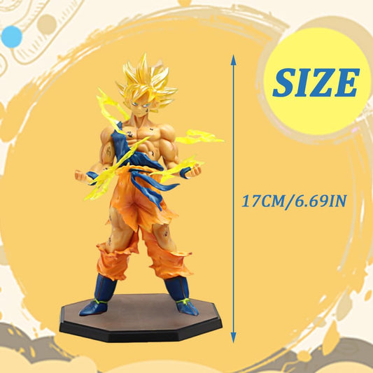 DBZ – Super Saiyan Goku PVC Battle-Damaged Action Figure (17cm)