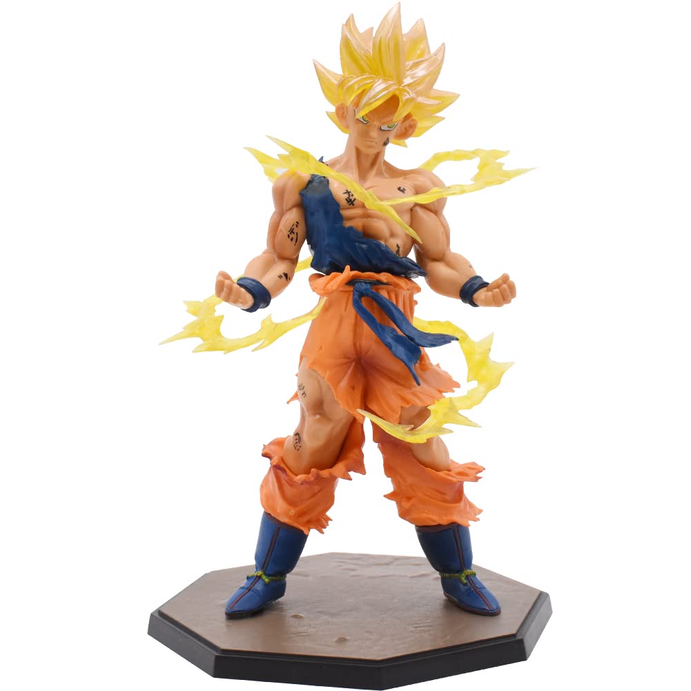 DBZ – Super Saiyan Goku PVC Battle-Damaged Action Figure (17cm)