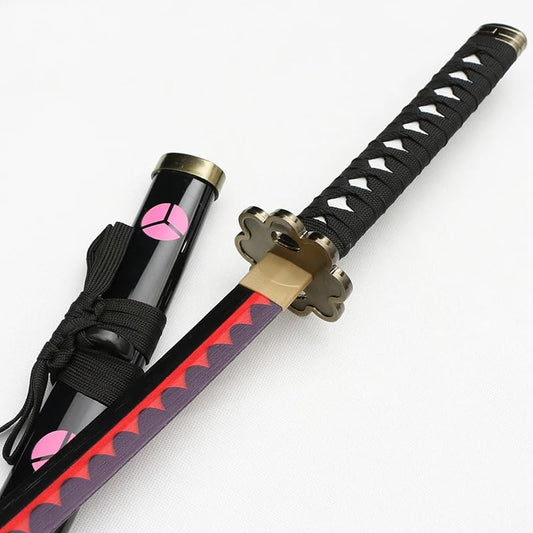 One Piece Zoro Black Cosplay Wooden Katana – 104 CM