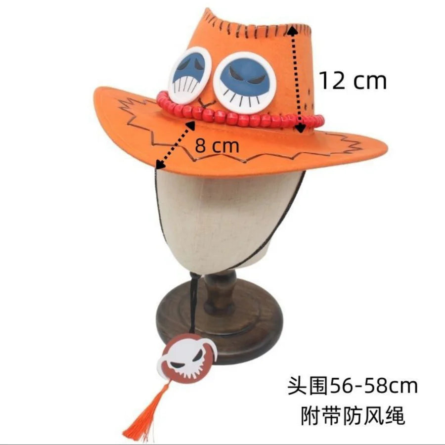 Portgas D. Ace Cowboy Hat | One Piece Cosplay Accessory