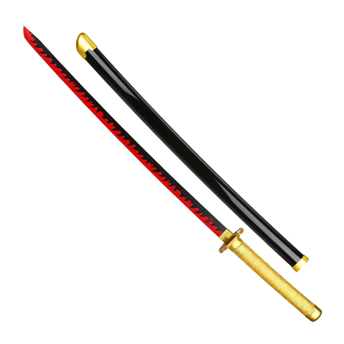 Yoriichi demon slayer Katana – Demon Slayer Cosplay Sword with Flame Design, size- 104cm