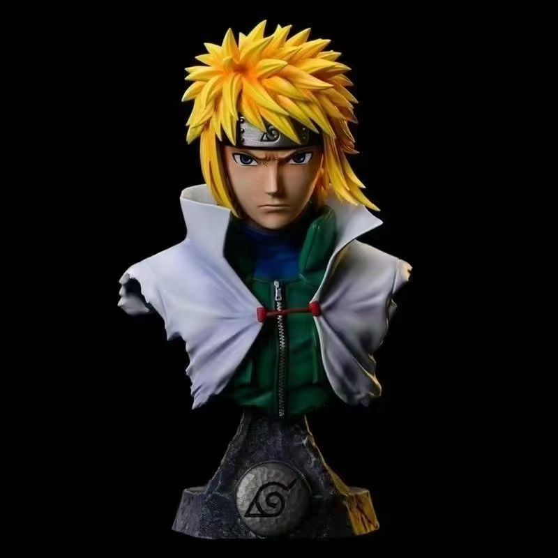 Minato Namikaze Bust Statue | Fourth Hokage Collectible Figurine | Premium Anime Home & Office Décor