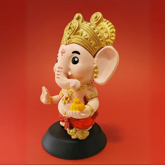 Ganpati Bappa Idol – Cute Baby Ganesha PVC Statue
