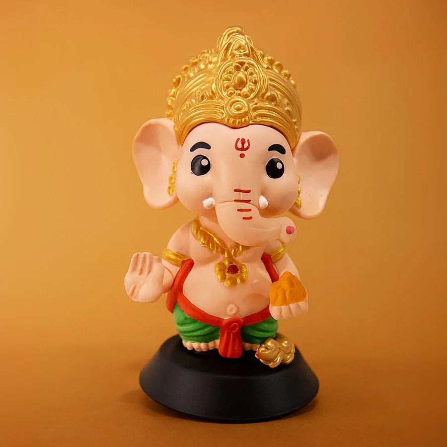 Ganpati Bappa Idol – Cute Baby Ganesha PVC Statue