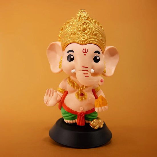 Ganpati Bappa Idol – Cute Baby Ganesha PVC Statue