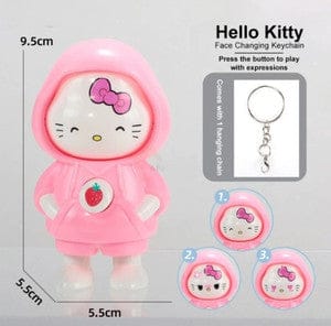 Hello Kitty Face-Changing Toy with Keychain – Cute Collectible Expression Figure