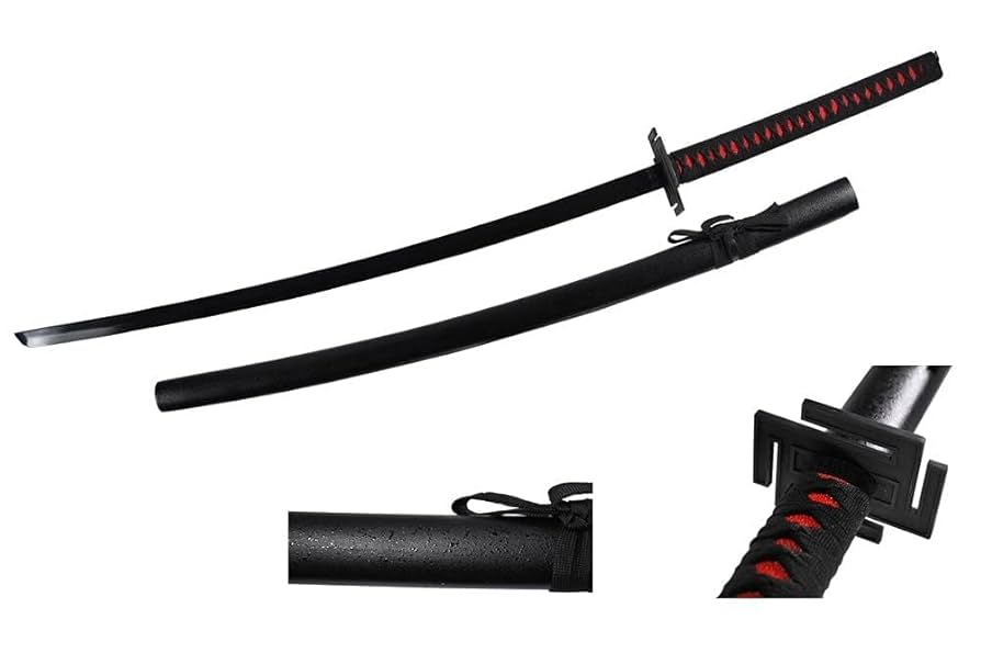 Bleech Ichigo Katana Sword with Red Handle – Decorative Collectible, size- 104cm