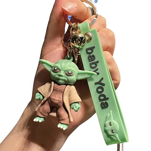 Cute Baby Yoda Keychain β Star Wars Inspired Accessory