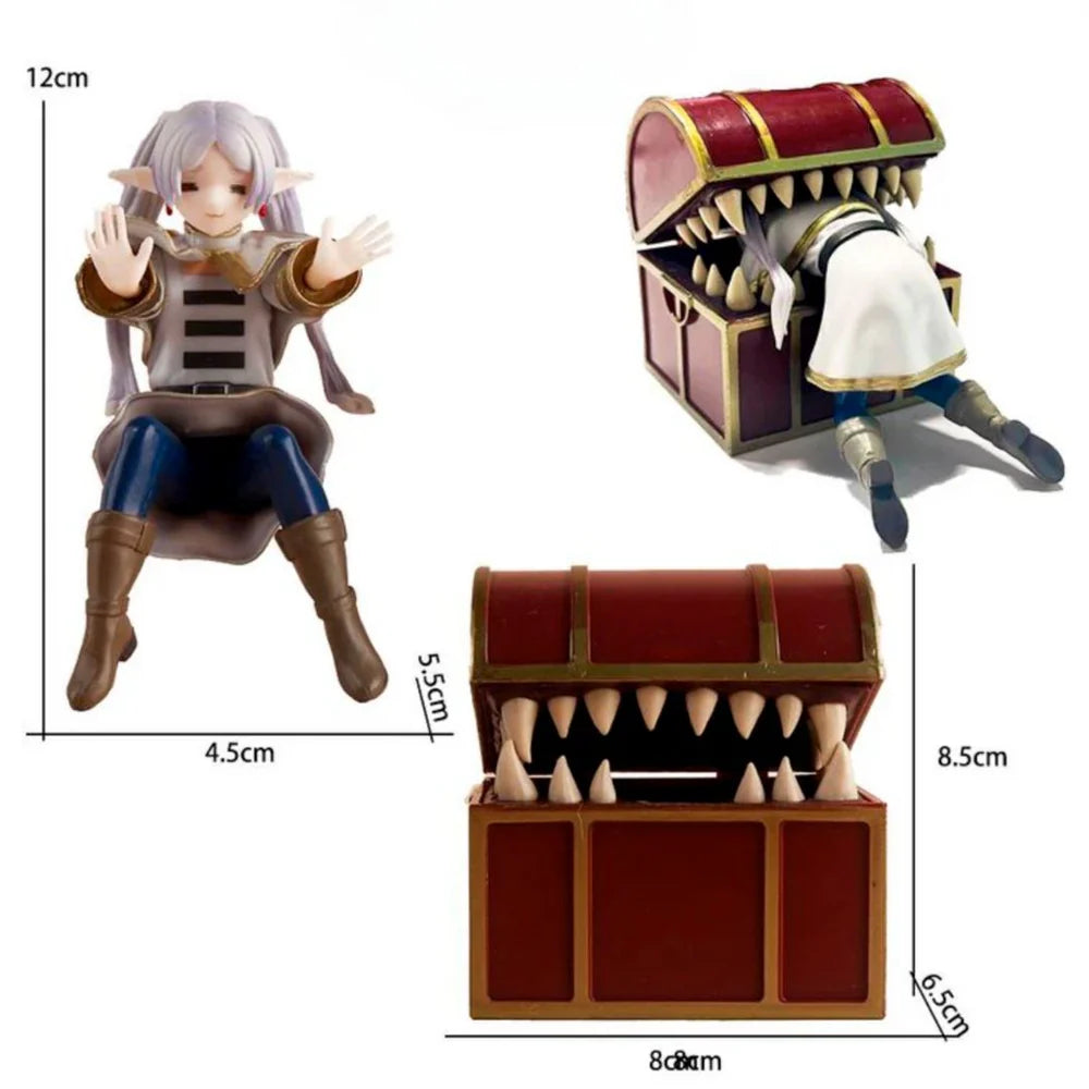 Frieren Figure with Mimic Chest Set – Frieren: Beyond Journey’s End (PVC Collectible)