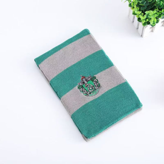 🐍 Slytherin House Scarf | Harry Potter Themed Woolen Scarf for Winter & Cosplay