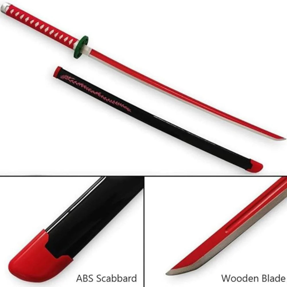 Nezuko Kamado Nichirin Sword Replica – Demon Slayer Wooden Cosplay Katana