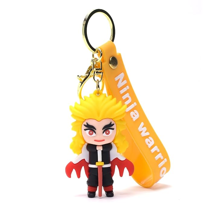 Anime Warrior Keychain – Ninja Warriors Edition (Yellow)
