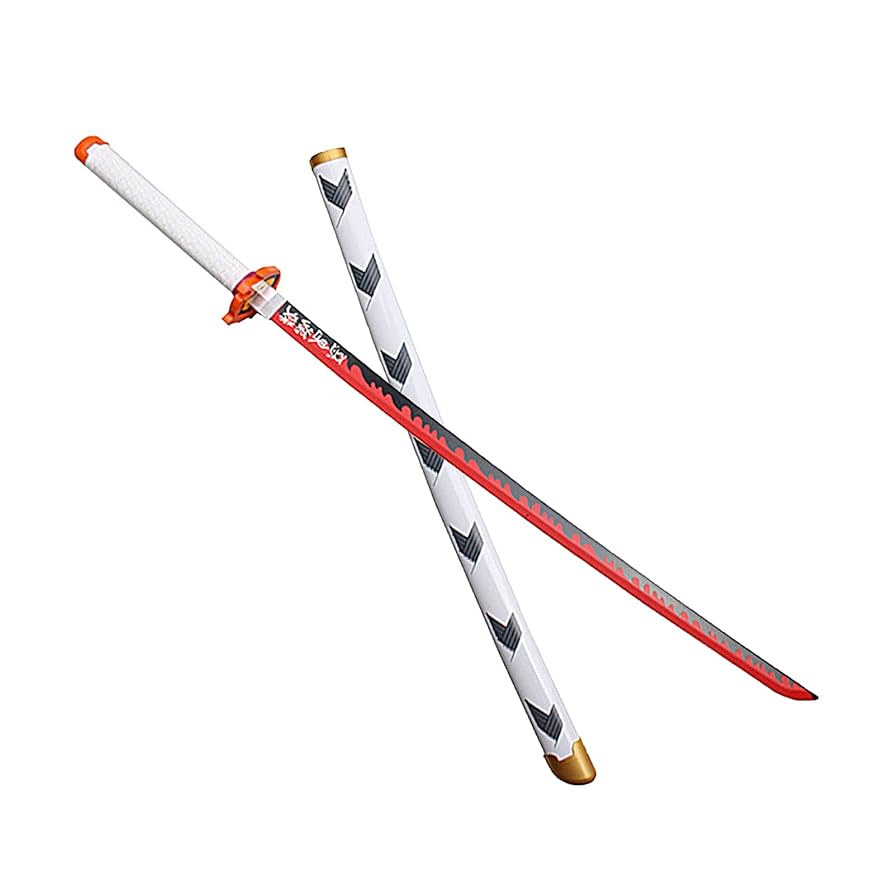 Rengoku Fire Nichirin Katana – Demon Slayer Cosplay Sword, size- 104cm