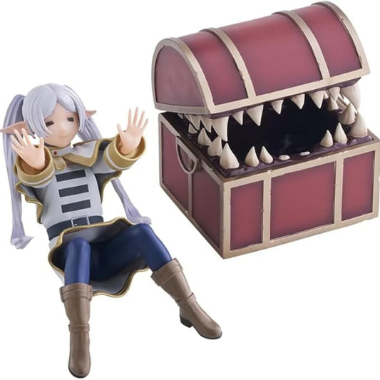 Frieren Figure with Mimic Chest Set – Frieren: Beyond Journey’s End (PVC Collectible)
