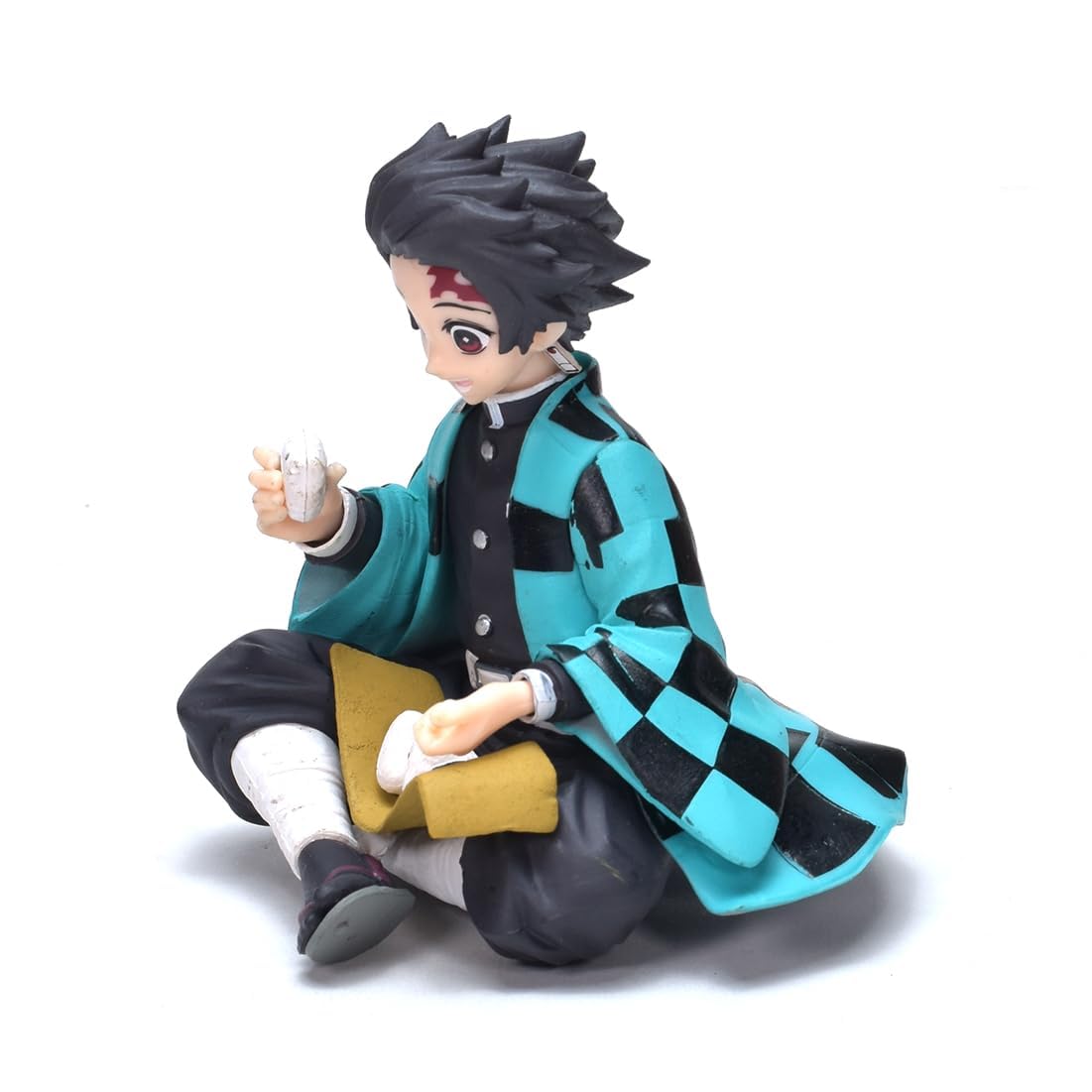 Anime Collectible Figurine – Sitting Boy in Green Cloak (PVC, 11 cm) | Decorative Action Figure Model