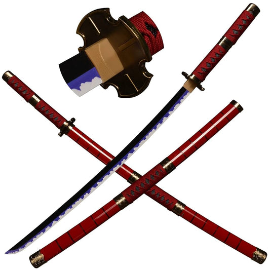 One Piece Zoro Red Cosplay Wooden Katana – 104 CM