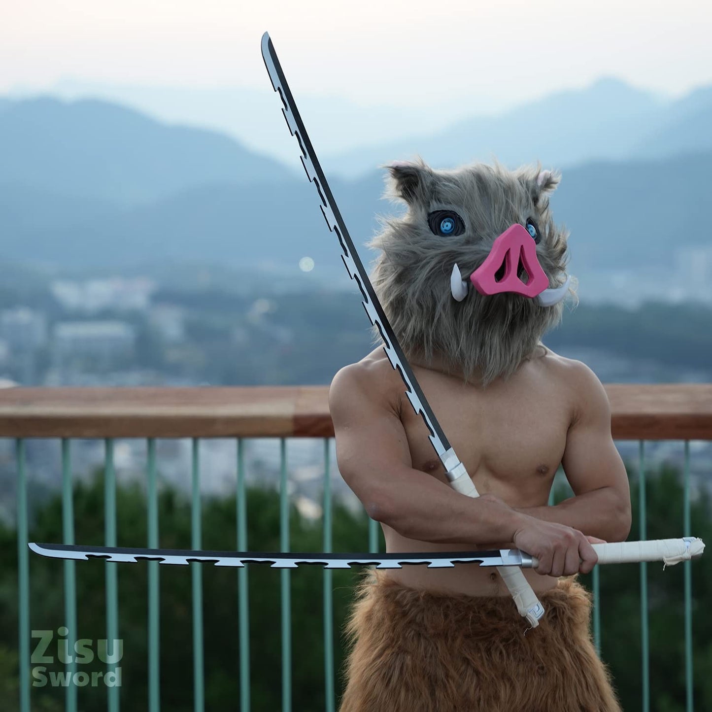 Demon Slayer – Inosuke Hashibira Nichirin Sword (42cm | Cosplay Katana)