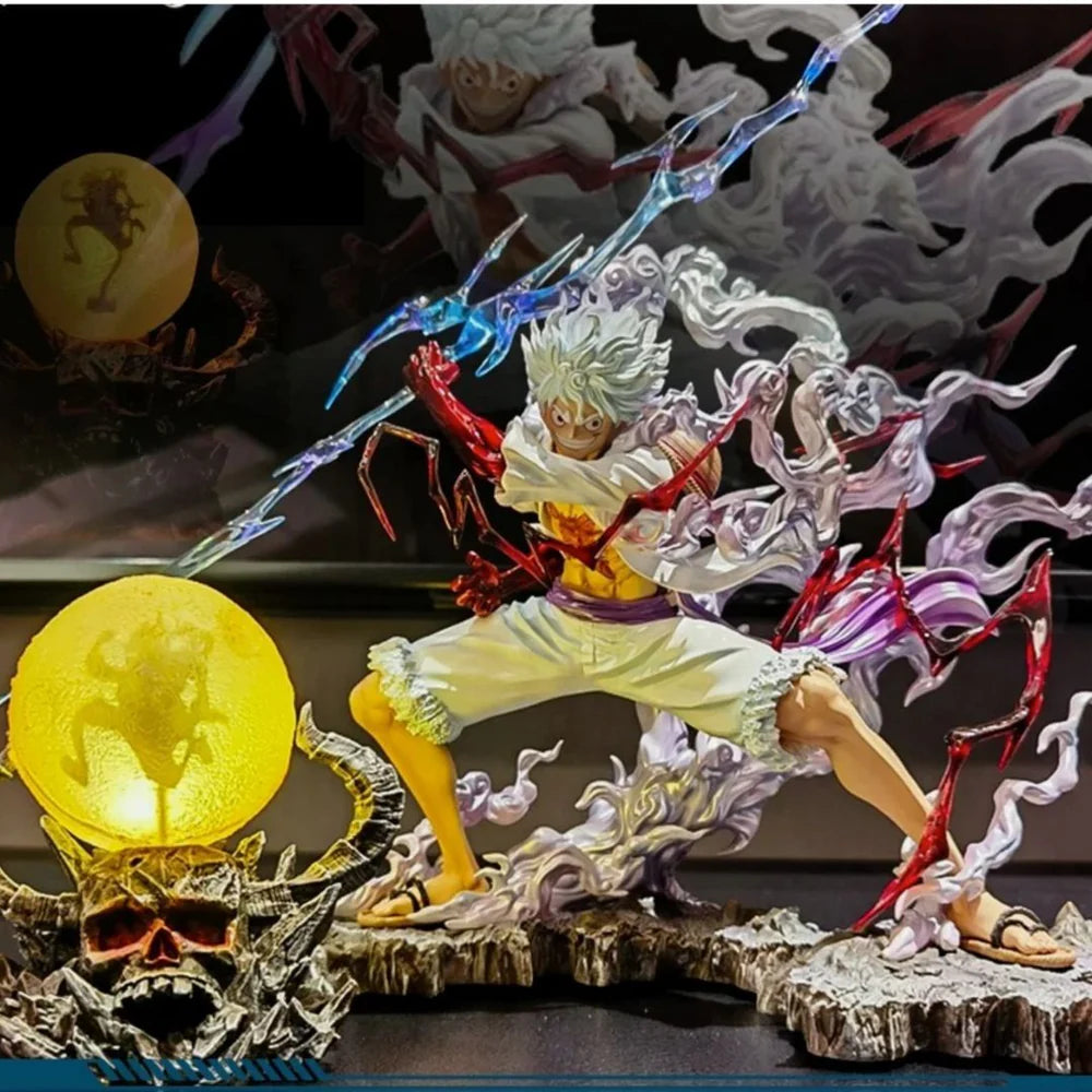 Nika Luffy Gear 5 Glowing Lamp – One Piece Collectible Figure