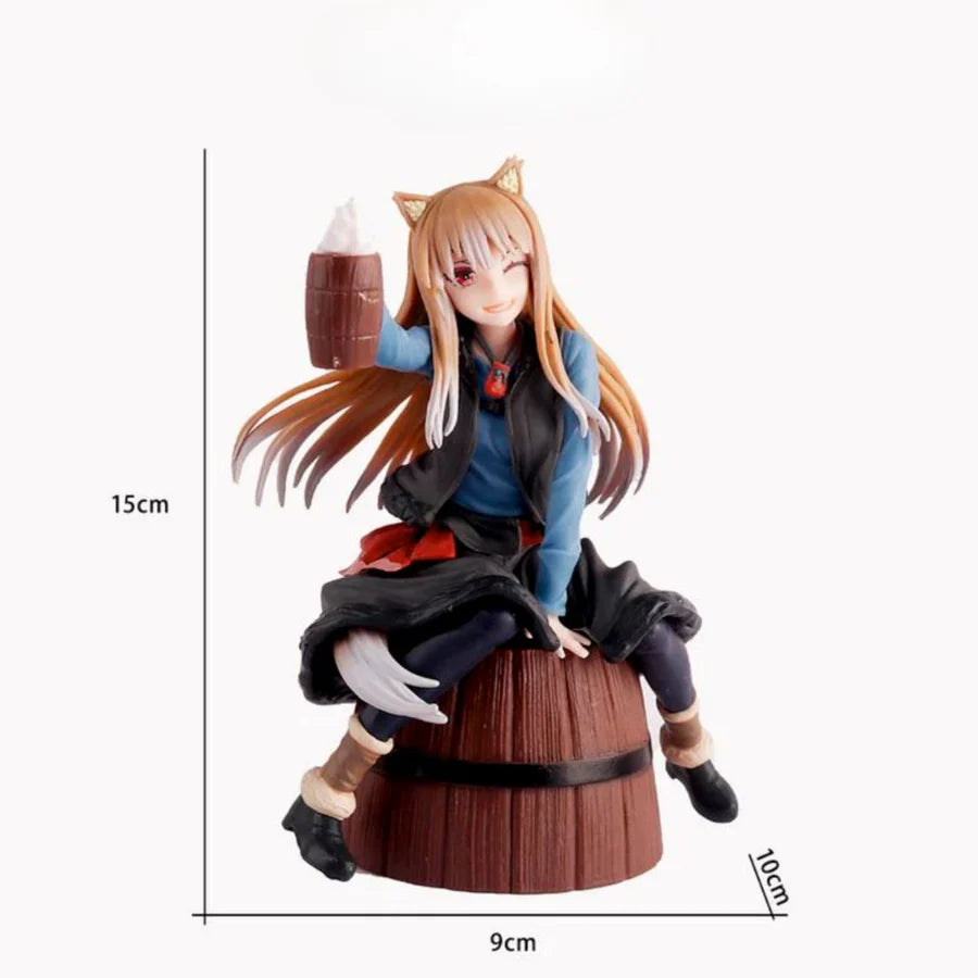 Spice and Wolf – Holo PVC Action Figure Sitting on Barrel (15cm)