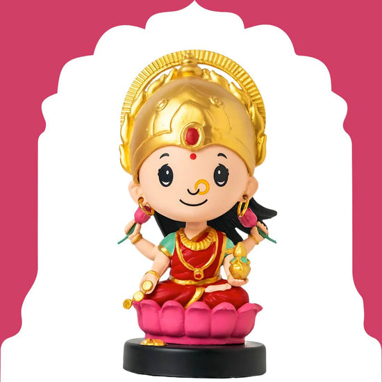 Mata Laxmi Bobblehead | Divine Representation of Prosperity