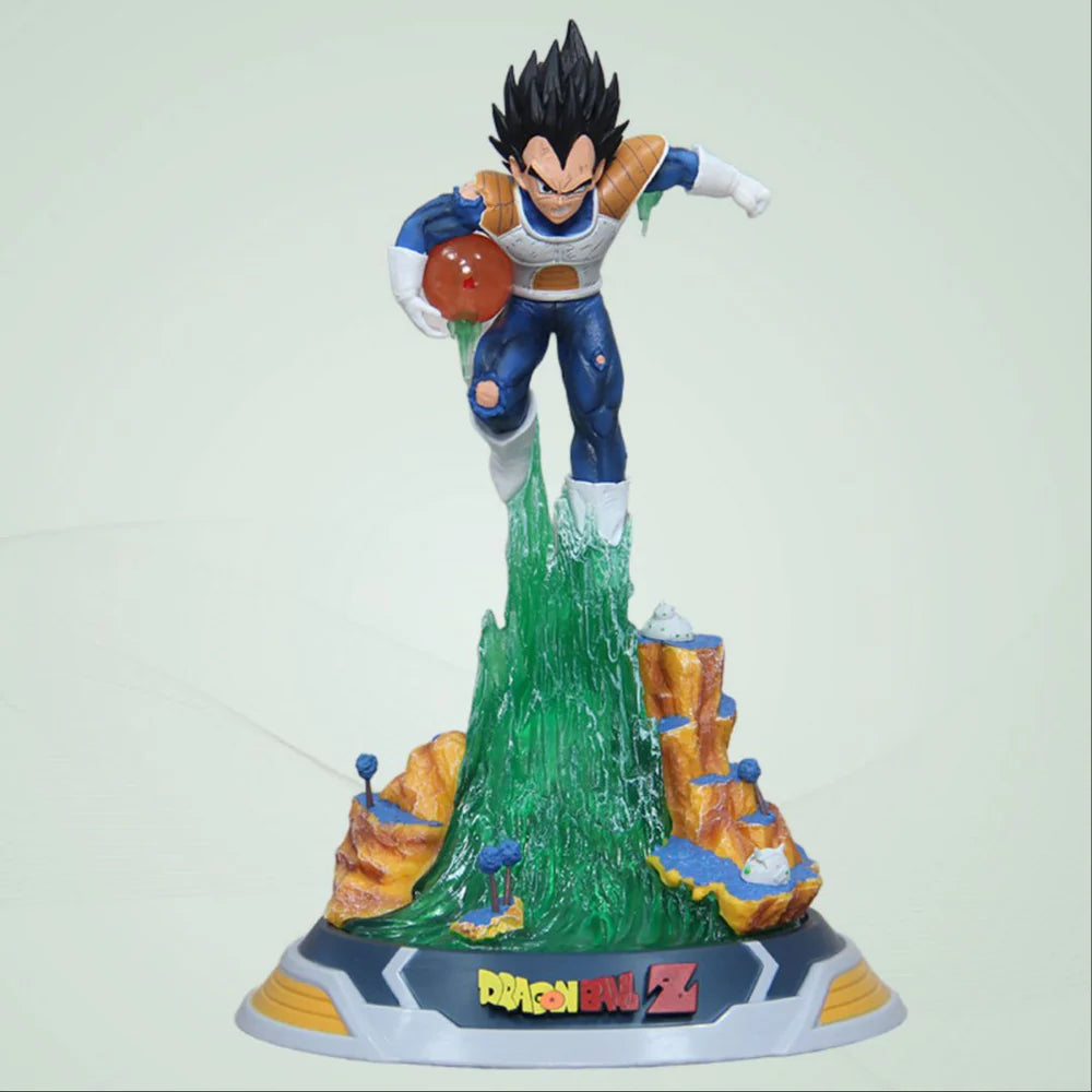 Dragon Ball Z Vegeta PVC Action Figure | Saiyan Armor Collectible Model Statue | 25cm Anime Display Figurine