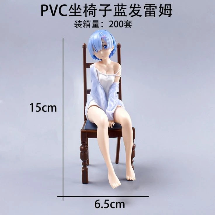 Re:Zero – Rem Sitting on Chair PVC Figure (15 cm)