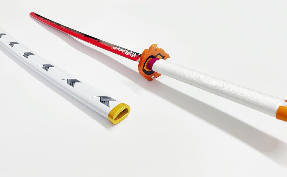 Rengoku Fire Nichirin Katana – Demon Slayer Cosplay Sword, size- 104cm