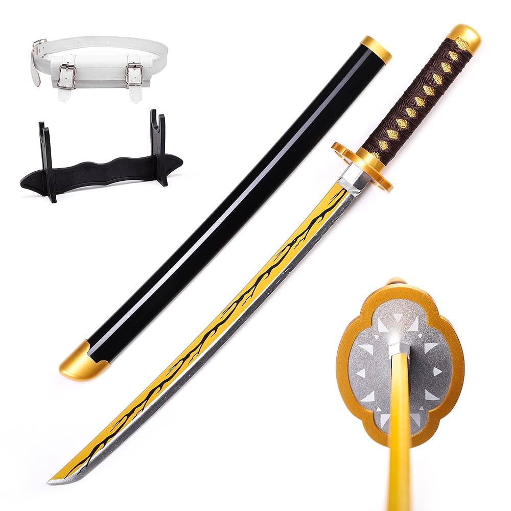 Zenitsu Agatsuma Nichirin Katana – Fully Assembled Cosplay Sword, size-104cm