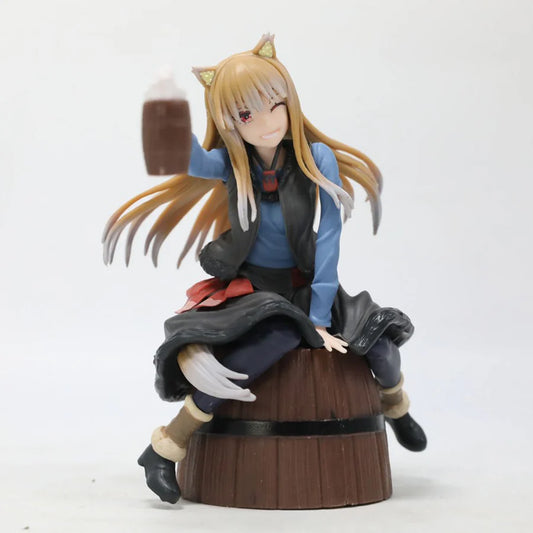 Spice and Wolf – Holo PVC Action Figure Sitting on Barrel (15cm)