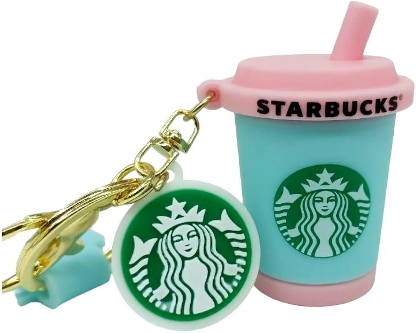 Starbucks Cup Keychain – Cute Coffee Cup Design with Logo Charm