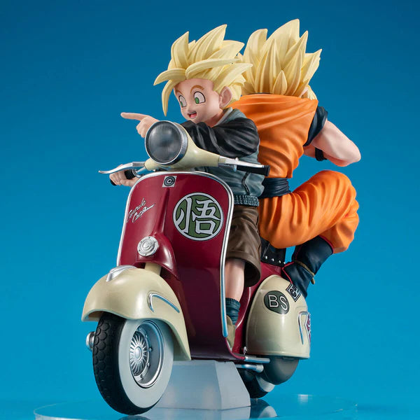 Dragon Ball Z Real McCoy EX – Super Saiyan Goku & Gohan on Bike Collectible Figure