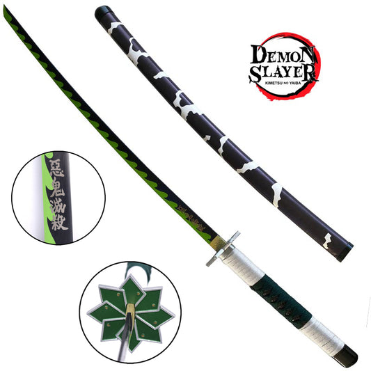 Demon Slayer – Sanemi Shinazugawa Nichirin Sword (104cm | Cosplay Wooden Katana)