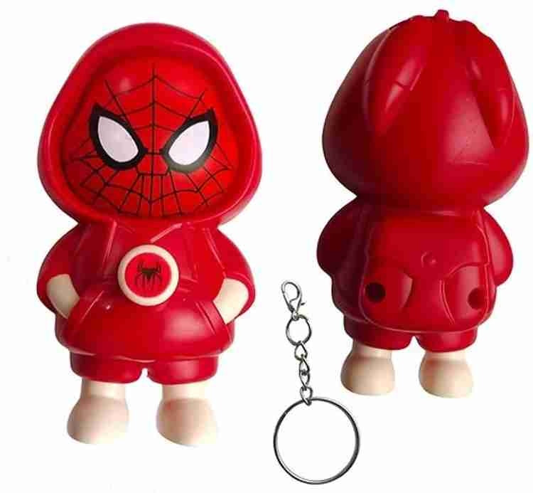 Spider-man Hoodie Keychain Toy – Cute Face Changing Cartoon Figure