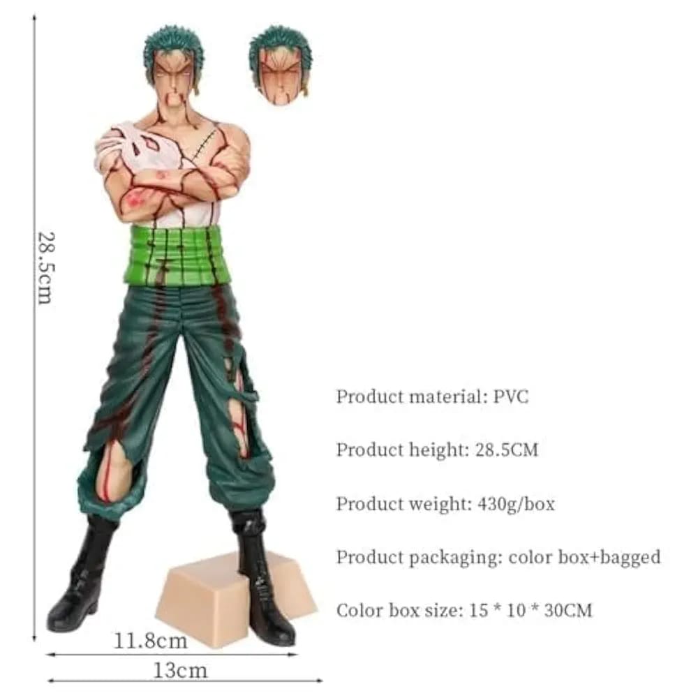 Roronoa Zoro Battle-Damaged Action Figure – One Piece Collectible