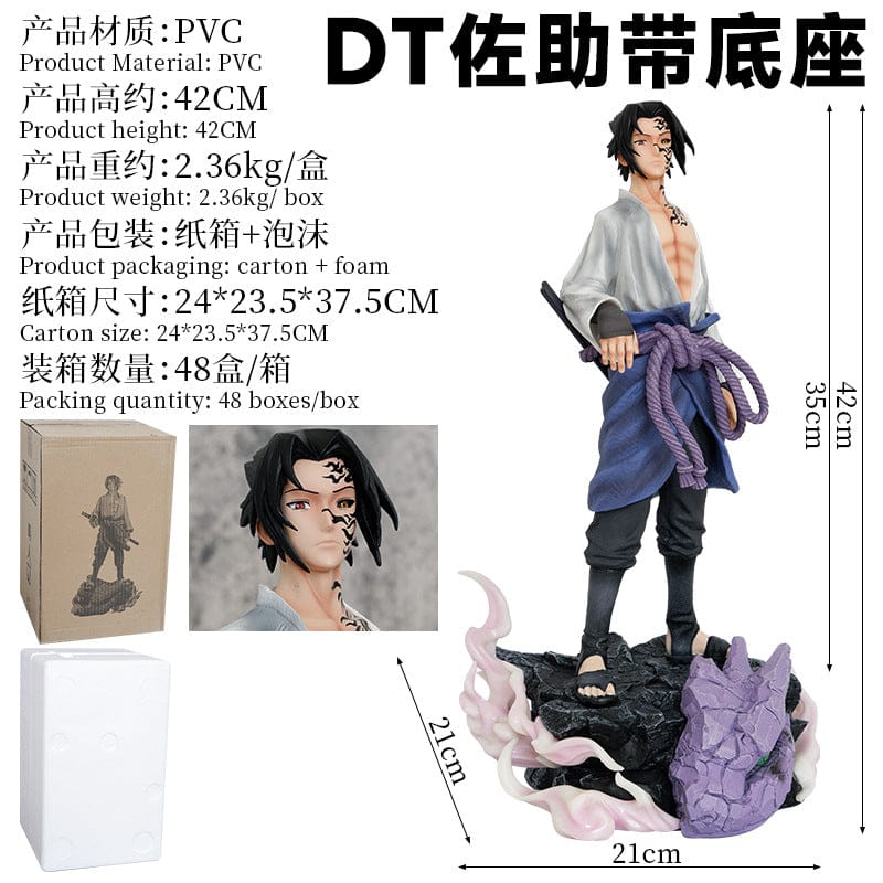 Naruto Uchiha Sasuke Curse Mark Form PVC Action Figure | 42cm Anime Collectible Model Statue