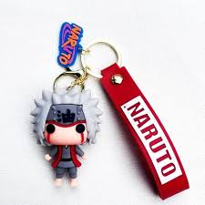 Naruto Keychain – Jiraiya Chibi Character with Red Strap 🍥🔥