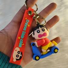 Crayon Shin-chan Scooter Keychain | Cute Cartoon Character Keyring