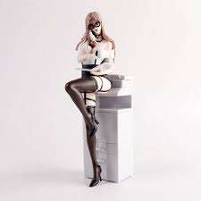 Anime Office Lady PVC Action Figure β 21 cm Collectible Desk Decor (Multicolor)