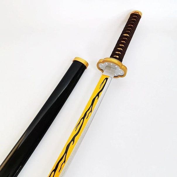 Zenitsu Agatsuma Nichirin Katana – Fully Assembled Cosplay Sword, size-104cm