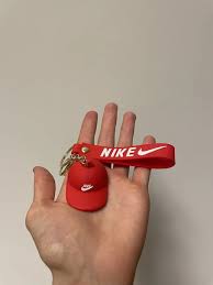 Nike Cap Keychain with Strap – Red