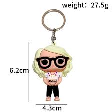 Taylor Swift Cartoon Keychain with Strap – 1989 Edition
