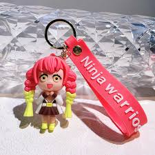 Cute Anime Girl Keychain – Ninja Warriors Edition
