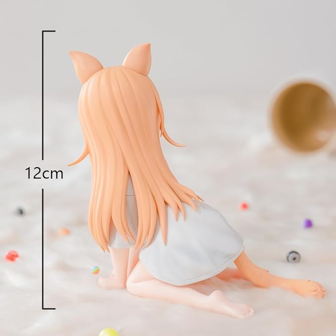 Anime Cat Girl PVC Figure β Kneeling Pose Collectible | 14 cm Cute Anime Figurine for Fans & Collectors
