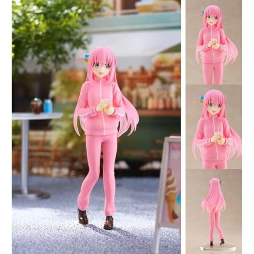 Bocchi the Rock! Hitori Gotoh PVC Figure – Pink Tracksuit Anime Collectible Figurine for Fans & Collectors