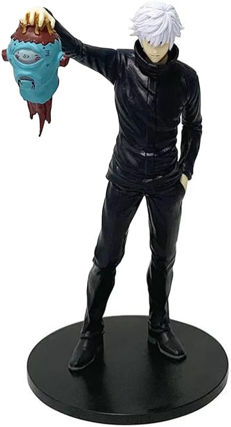Anime Figure – Gojo Satoru with Cursed Spirit Head | Jujutsu Kaisen Collectible Statue (18cm)