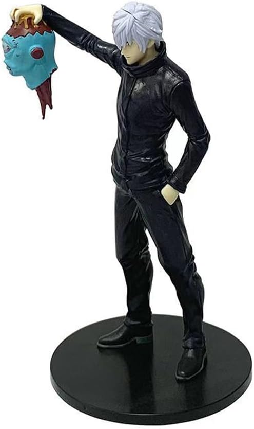 Anime Figure – Gojo Satoru with Cursed Spirit Head | Jujutsu Kaisen Collectible Statue (18cm)