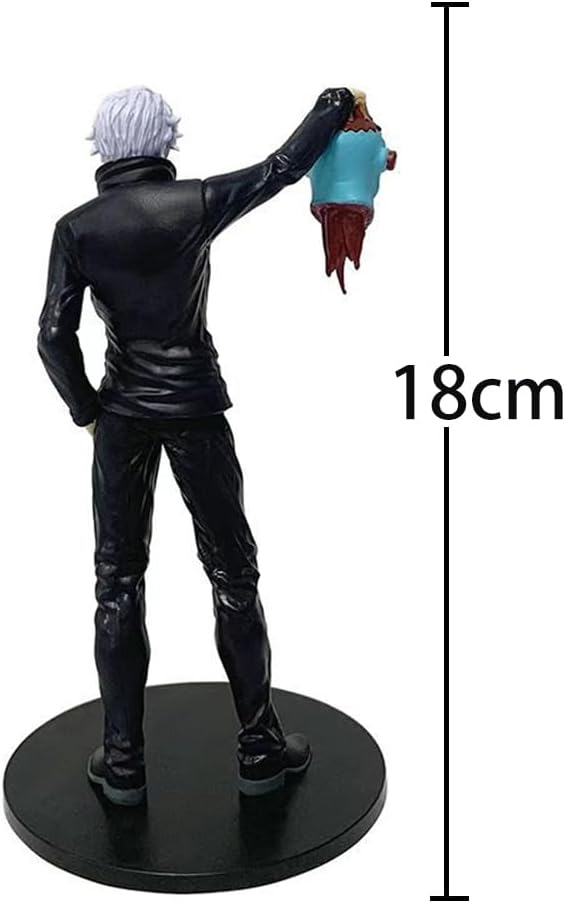 Anime Figure – Gojo Satoru with Cursed Spirit Head | Jujutsu Kaisen Collectible Statue (18cm)