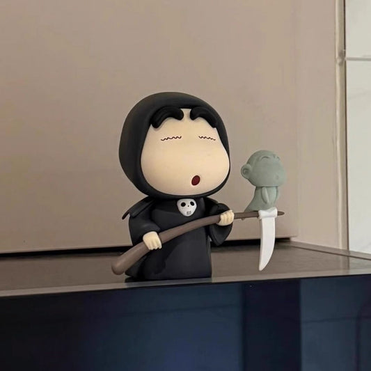 Shin Chan Grim Reaper PVC Figure – 7.5cm Cute Collectible