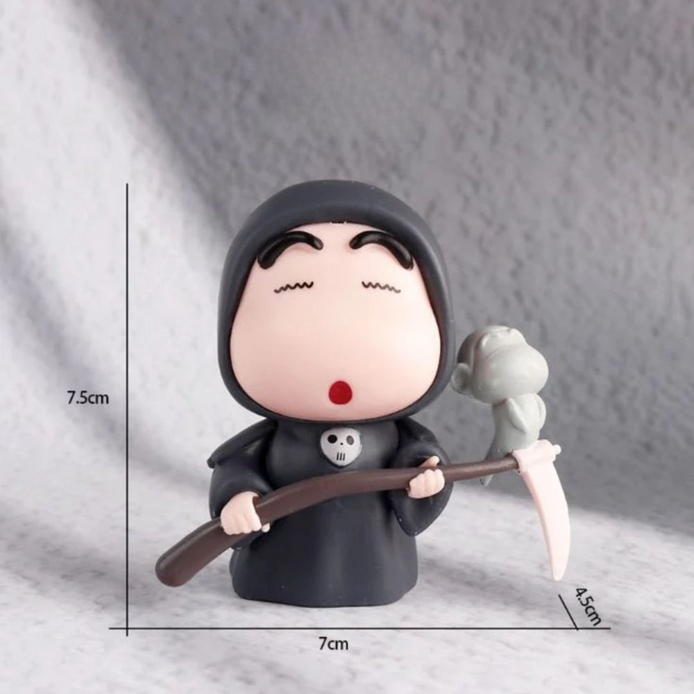Shin Chan Grim Reaper PVC Figure – 7.5cm Cute Collectible
